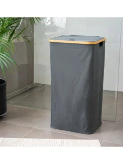 bremermann Wäschekörbe & -Ständer<Wäschesammler 100 Liter grau