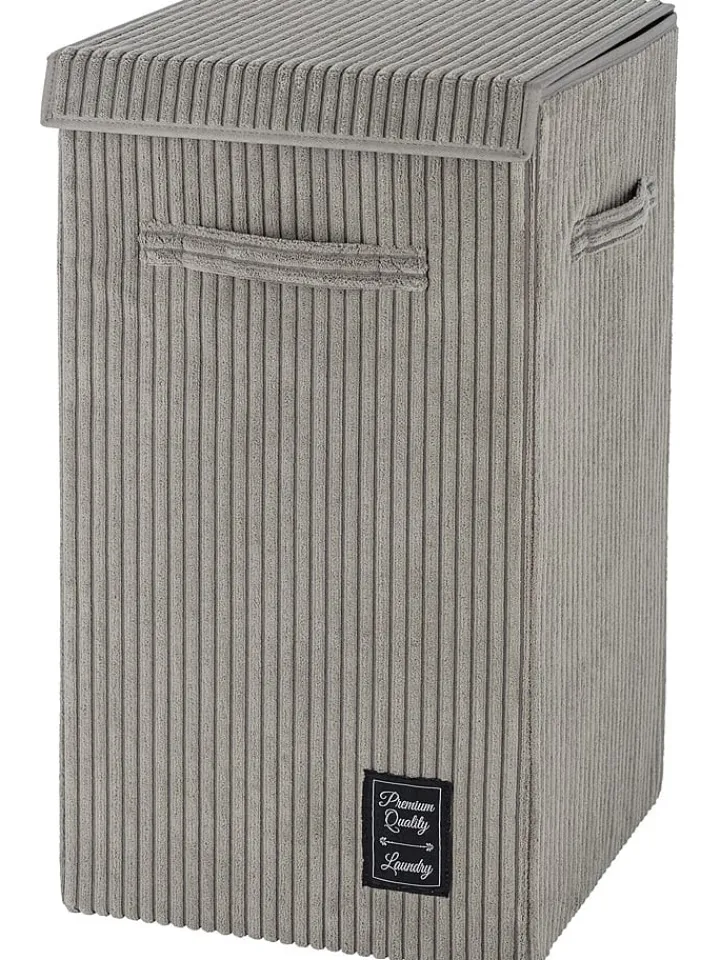 Wenko Wäschekörbe & -Ständer<Wäschesammler "Cora" in Grau - 63 l