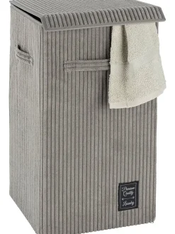 Wenko Wäschekörbe & -Ständer<Wäschesammler "Cora" in Grau - 63 l