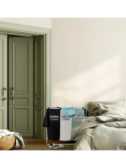 relaxdays Wäschekörbe & -Ständer<Wäschesammler in Mehrfarbig - (B)65 x (H)60 x (T)36,5 cm