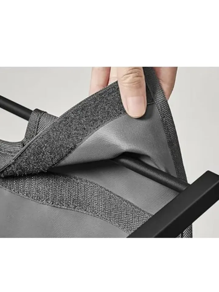 relaxdays Wäschekörbe & -Ständer<Wäschesammler in Schwarz/ Braun - 65 L