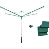 Leifheit Wäschekörbe & -Ständer<Wäscheschirm "Linomatic 500 deluxe" in Türkis/ Silber - (H)225 cm