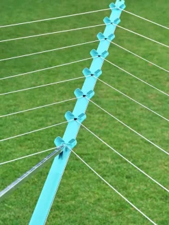 Leifheit Wäschekörbe & -Ständer<Wäscheschirm "Linomatic 500 Easy" in Türkis - (L)203 cm