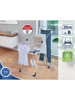 Leifheit Wäschekörbe & -Ständer<Wäscheständer "Classic 200 Flex" in Weiß - (H)94 cm