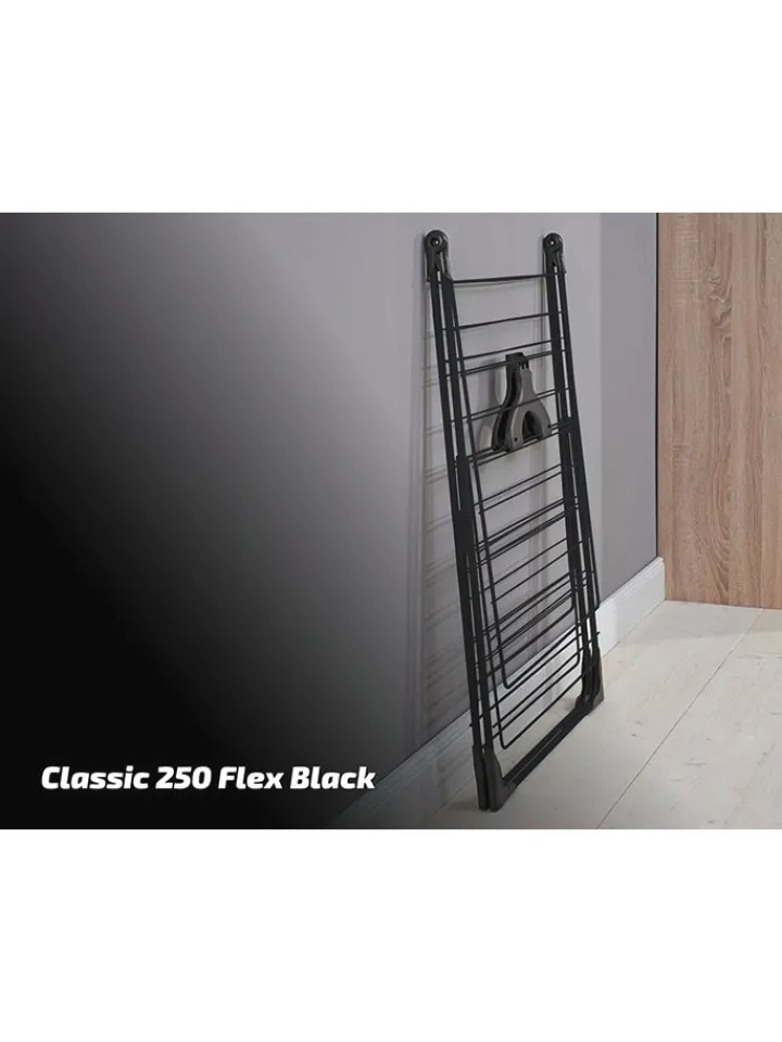 Leifheit Wäschekörbe & -Ständer<Wäscheständer "Classic 250 Flex" in Schwarz - (B)151 x (H)94 cm