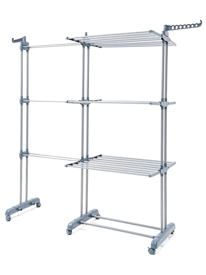 InnovaGoods Wäschekörbe & -Ständer<Wäscheständer "Dolver XL" in Grau