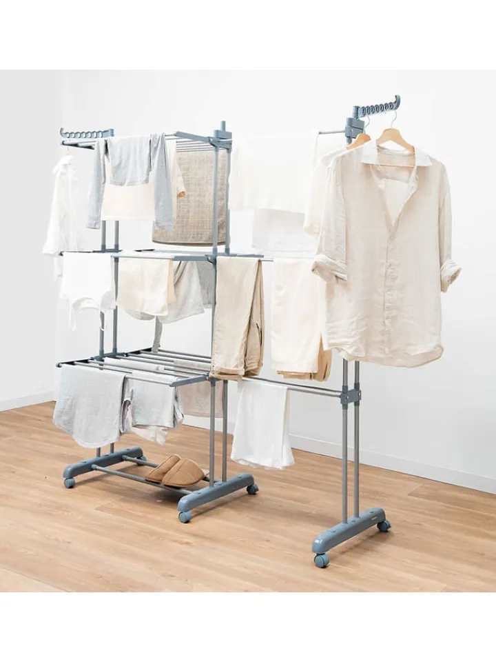 InnovaGoods Wäschekörbe & -Ständer<Wäscheständer "Dolver XL" in Grau
