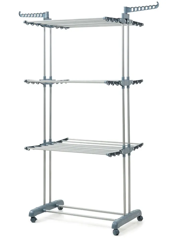 InnovaGoods Wäschekörbe & -Ständer<Wäscheständer in Silber/ Grau
