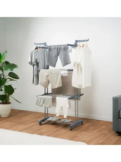 InnovaGoods Wäschekörbe & -Ständer<Wäscheständer in Silber/ Grau