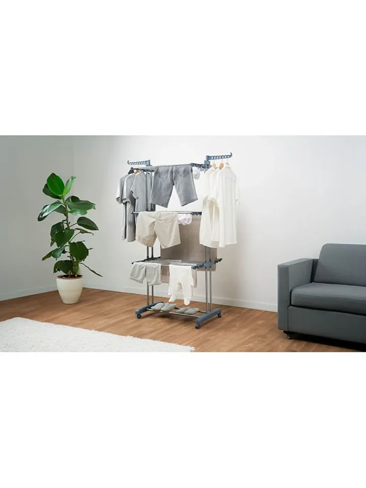 InnovaGoods Wäschekörbe & -Ständer<Wäscheständer in Silber/ Grau