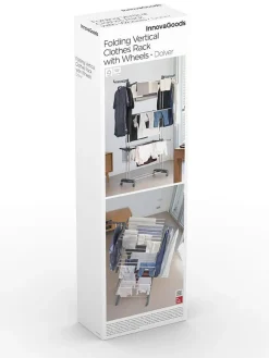 InnovaGoods Wäschekörbe & -Ständer<Wäscheständer in Silber/ Grau
