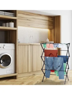 relaxdays Weitere Haushaltshelfer<Wäscheständer in Weiß