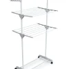 Lifa Living Wäschekörbe & -Ständer<Wäscheständer in Weiß/ Grau - (B)126 x (H)160 x (T)57 cm