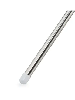 relaxdays Wäschekörbe & -Ständer<Wäscheständer Kleiderbügel in Silber/ Weiß - (B)62 x (H)150 x (T)52 cm