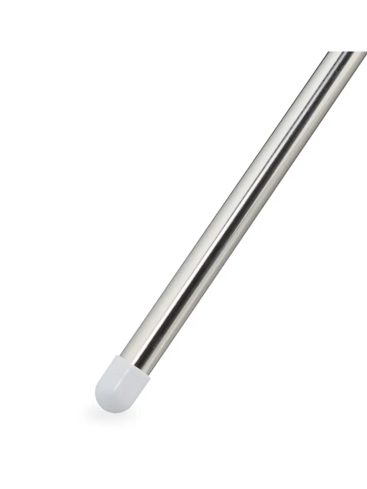 relaxdays Wäschekörbe & -Ständer<Wäscheständer Kleiderbügel in Silber/ Weiß - (B)62 x (H)150 x (T)52 cm