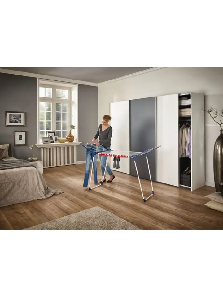 Leifheit Wäschekörbe & -Ständer<Wäscheständer "Pegasus 180 Solid" in Dunkelblau - (B)157 x (H)87 x (T)66 cm