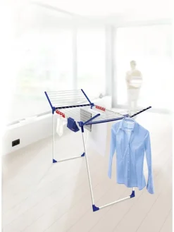 Leifheit Wäschekörbe & -Ständer<Wäscheständer "Pegasus 200 Solid Comfort" in Dunkelblau/ Weiß - (B)167 cm