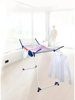 Leifheit Wäschekörbe & -Ständer<Wäscheständer "Pegasus 200 Solid Deluxe Mobile" in Dunkelblau - (B)167 cm