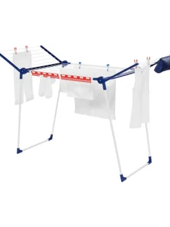 Leifheit Wäschekörbe & -Ständer<Wäscheständer "Pegasus 180 Solid Plus" in Dunkelblau/ Weiß - (B)157 cm