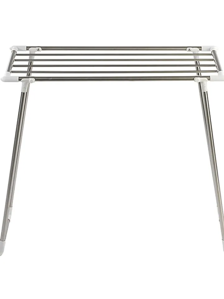 Wenko Wäschekörbe & -Ständer<Wäschetrockner "Profi Single" in Silber/ Weiß - (B)87 x (H)79 x (T)39 cm