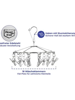 Wenko Weitere Haushaltshelfer<Wäschetrockner-Karussell "Maximex" in Silber - Ø 27 cm