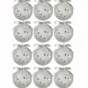 MARELIDA Weihnachtsschmuck<12x Christbaumkugeln Weihnachtskugeln bruchfest 2 Designs D: 8cm transparent