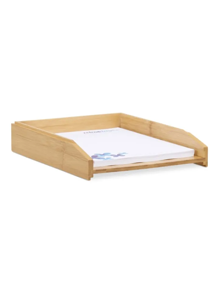 relaxdays Büro- & Schulbedarf<3x Dokumentenablage "DIN A4" in Natur