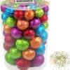JACK Weihnachtsschmuck<60x Eislack Christbaumkugeln Glas Kugeln versch. Größen in Bunt