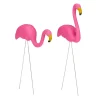 relaxdays Gartendekoration<12x Flamingo Figur in Pink