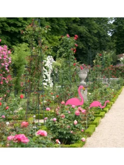relaxdays Gartendekoration<12x Flamingo Figur in Pink