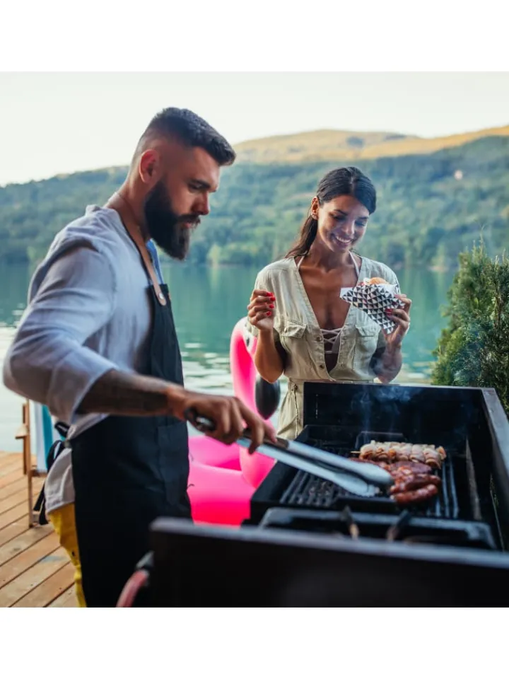 relaxdays Grillen<3x Grillzange in Silber