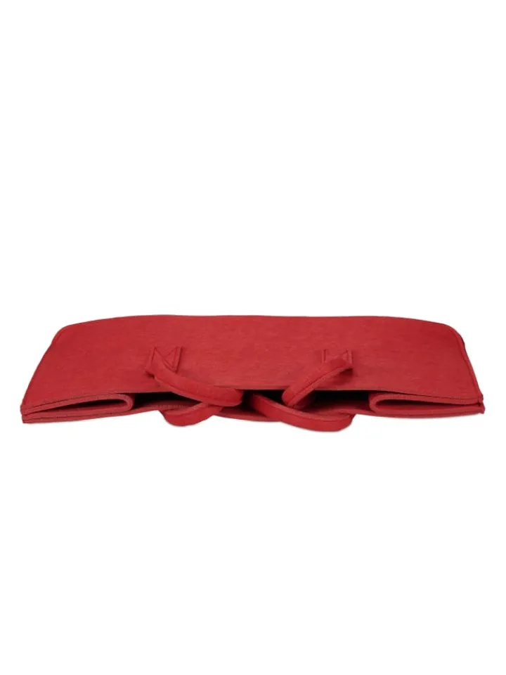 relaxdays Einkaufstaschen & -Trolleys<2x Kaminholztasche in Rot