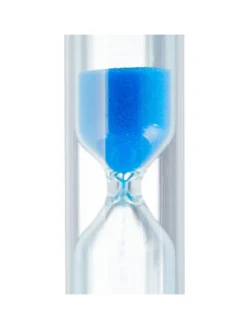 relaxdays Zahn & Mundpflege<40x Sanduhr Zähneputzen in Weiß-Blau