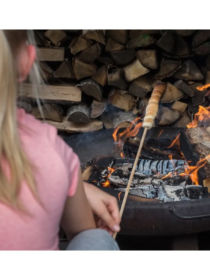 relaxdays Grillen<100x Stockbrot Spieße in Natur - (L) 90 cm