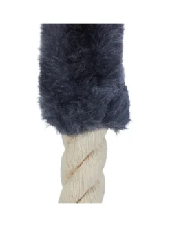 relaxdays Dekofiguren & -Objekte<4x Türkordel in Beige/Blaugrau - 57 cm