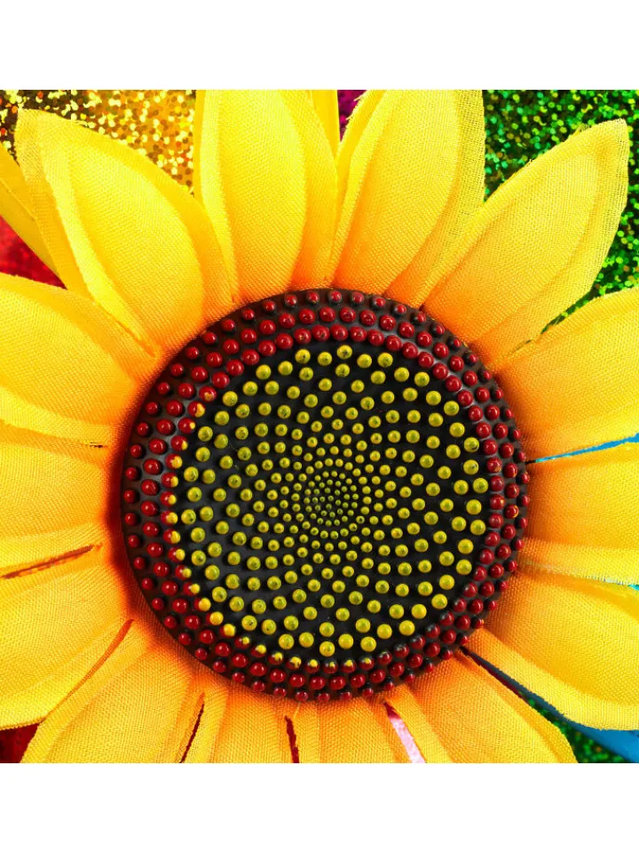 relaxdays Gartendekoration<2x Windrad in Bunt - (B)37,5 x (H)74,5 x (T)14 cm
