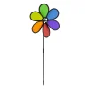 relaxdays Gartendekoration<2x Windrad in Bunt - (B)27 x (H)66 x (T)7 cm