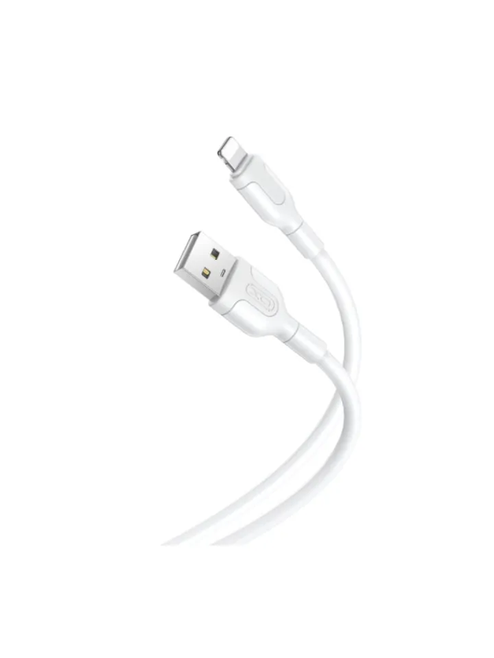 XO Technikzubehör<-Kabel NB212 USB - iPhone-Anschluss 1,0 m 2,1A weiß in Weiß