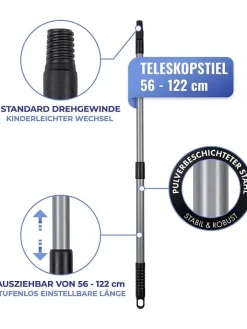 Wenko Gartendekoration<4-Zack Fugenkratzer in Schwarz/ Silber - Ø 10 cm