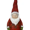 POSIWIO Gartendekoration|Gartendekoration<Zaunfigur "Weihnachtsmann" in Rot - (B)11 x (H)25 cm