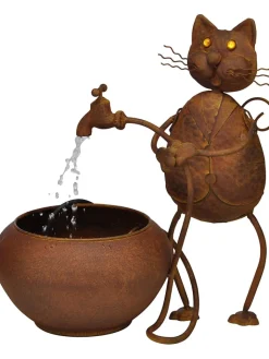 Profigarden Gartendekoration<Zierbrunnen in Antikbraun - (B)39 x (H)44,5 x (T)25,5 cm