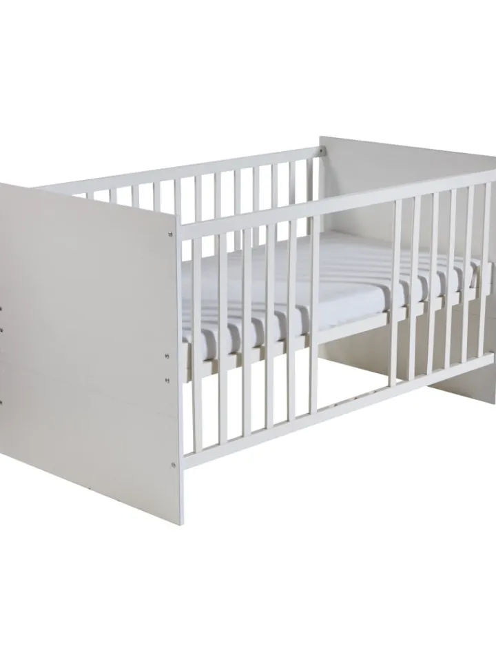 roba Möbel-Sets<Zimmerset Maren Weiß 2-tlg. mit Kinderbett & Wickelkommode