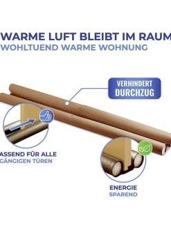 Wenko Weitere Haushaltshelfer<Zugluft-Stopper in Braun - (B)80 x (H)13 cm