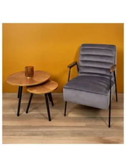 Rétro Chic Tische<Zweisatztische "Felix" in Braun