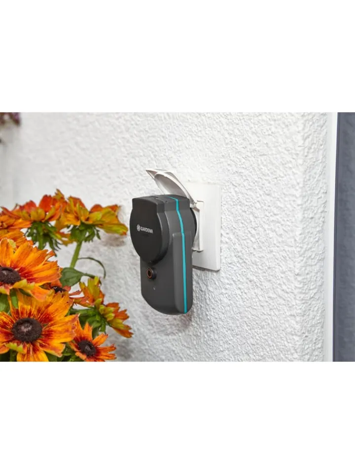 Gardena Gartendekoration<Zwischenstecker "Smart Power" in Grau - (B)6,5 x (H)11,9 cm
